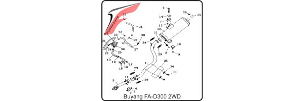 (E28) - uitlaatsysteem - Buyang FA-D300