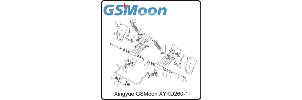 (F04) Hinterachse - GSMoon XYKD260-1