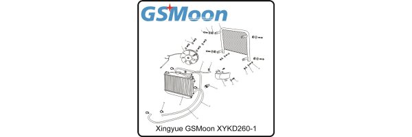 (F09) Kühler, Lüftermotor - GSMoon XYKD260-1