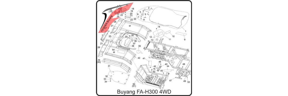 (F03) - Heckverkleidungen - Buyang FA-H300