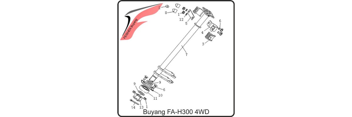(F16) - Lenkgestänge - Buyang FA-H300
