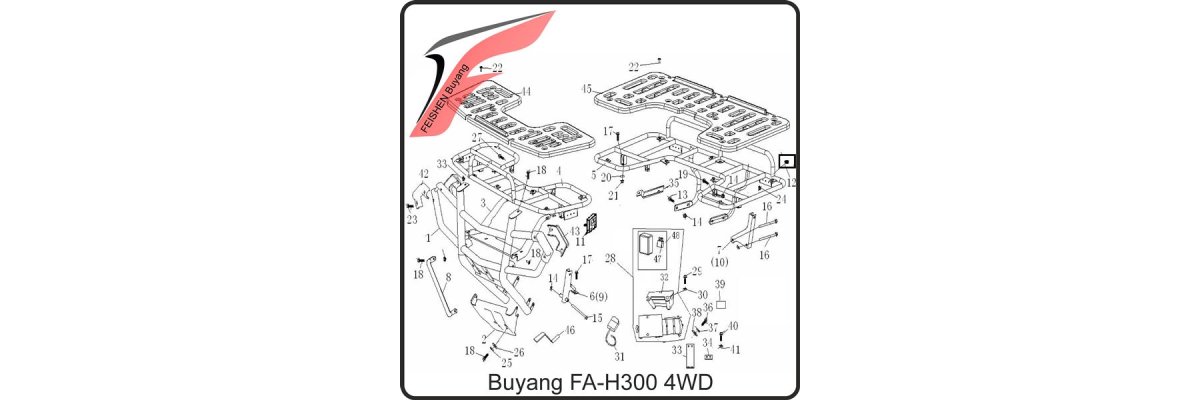 (F19) - Bumper Gepäcktrager - Buyang FA-H300