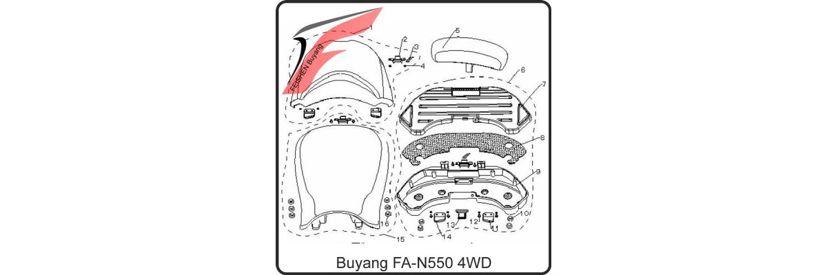 (F04) - Sitzbank - Buyang FA-N550
