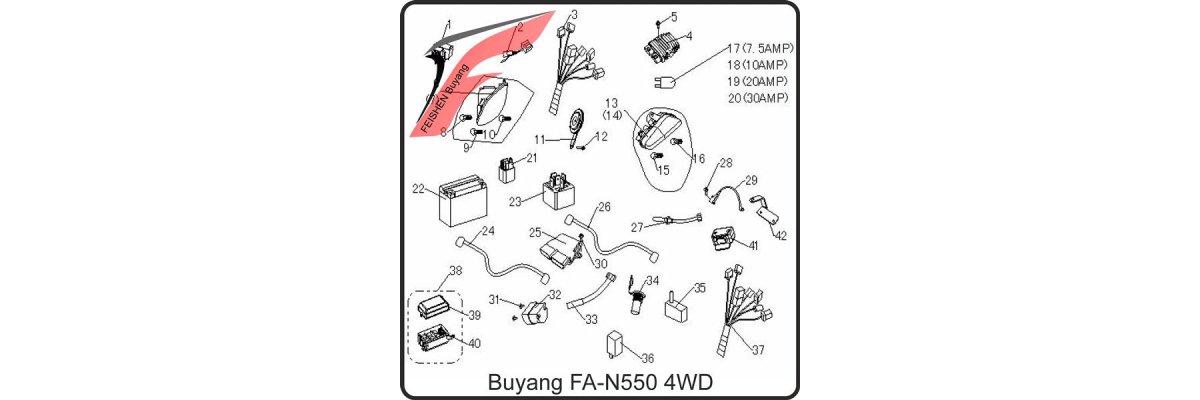 (F16) - Elektrische Anlage - Buyang FA-N550