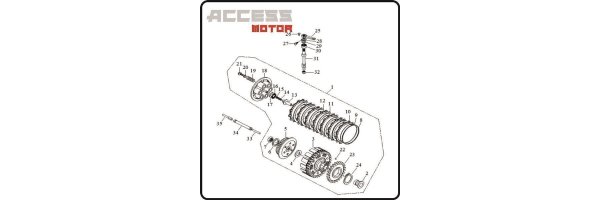 Kupplung - Access 450 TE Motor