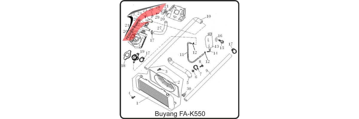 (E28) - Kühlsystem - Buyang FA-K550