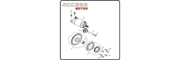 Anlasser, Freilauf - Access 450 TE Motor