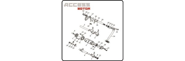 Schaltung - Access 450 TE Motor
