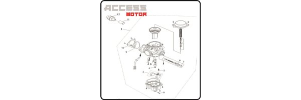 carburator 250-400 - Access motor