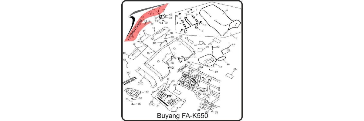 (F03) - Heckverkleidung - Buyang FA-K550