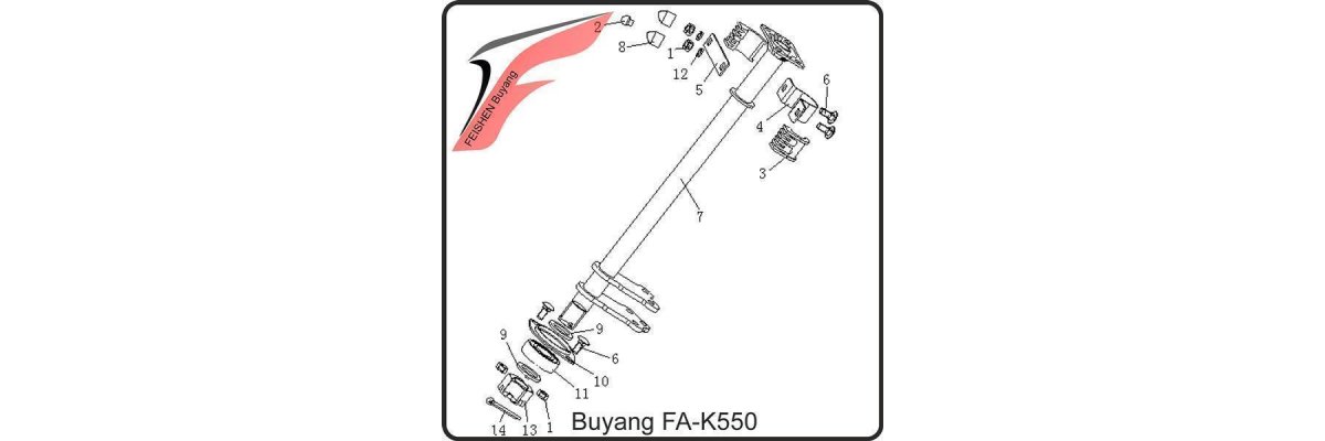 (F17) - Lenkstange - Buyang FA-K550