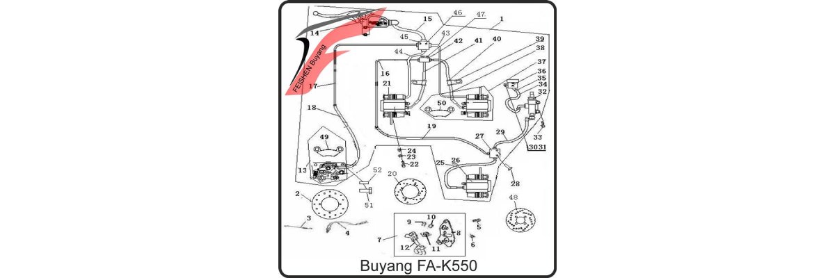 (F19) - Bremsanlage - Buyang FA-K550