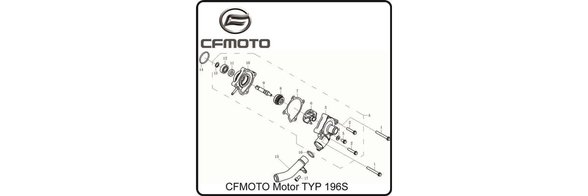 (E22) Wasserpumpe - CFMOTO TYP196