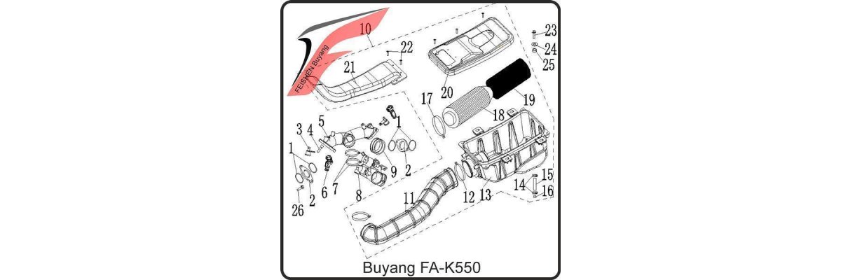 (E30) - Luftfilter - Buyang FA-K550