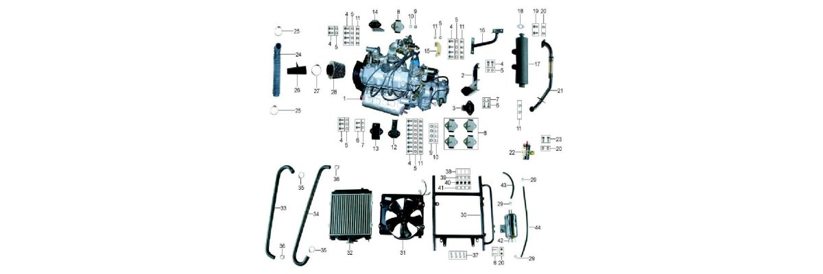Fig. 6  Motor Kühler Luftfilter