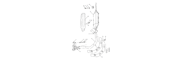 Fig.2 EXHAUST MANIFOLD AND SILENCER