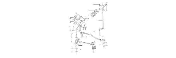 Fig.19 CLUTCH PEDAL & CONNECTIONS
