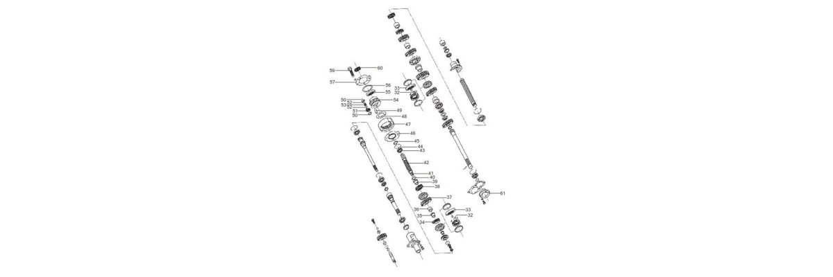 Fig.24 / 32-61 Getriebe Zahnräder / Wellen