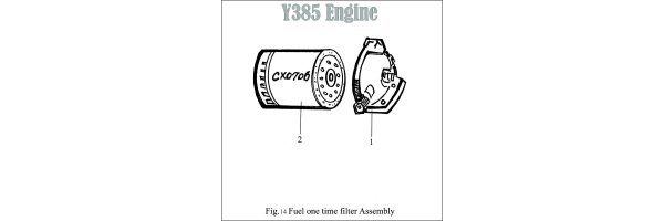 Fig.14 FUEL ONE TIME FILTER ( Y380 )