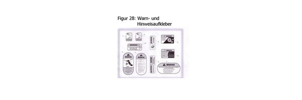 (F27) Warn- und Hinweisaufklebe - KM2250