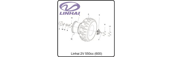 Räder hinten - Linhai 520