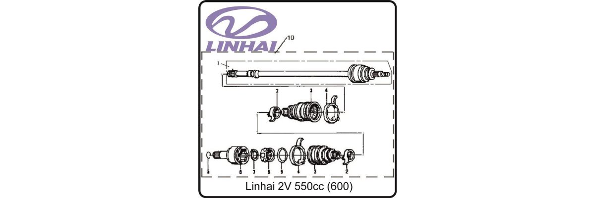 Antriebswellen hinten - Linhai 520