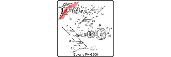 (F06) - Radaufhängung hinten - Buyang FA-G300
