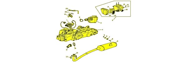 (F27) Motor, Luftfilter, Auspuff - XYKD 150-3