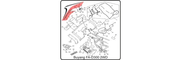 (F03) - rear fairing - Buyang FA-D300