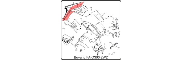 (F04) - Front Fairing - Buyang FA-D300