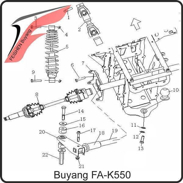(12) - Unterlegscheibe M16x30x3 - Buyang FA-K550