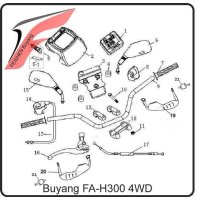(17) - Seilzug Feststellbremse - Buyang FA-H300 EVO