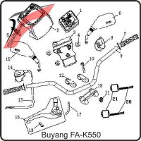 (19) - Feststellbügel für Bremsgriff Feststellbremse - Buyang FA-K550