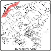 (12) - Haltebügel Sitzbankverriegelung - Buyang FA-K550