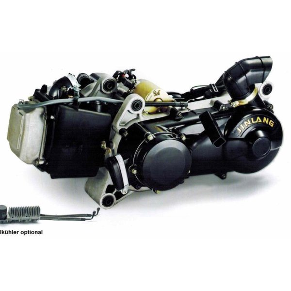 Motor 150cc GY6 mit integriertem Getriebe ohne Ölkühleranschluß (ohne Vergaser und Auspuff)