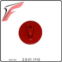 33. FUEL CONTROL KNOB (RED) - Buyang FA-D300 EVO