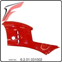 Seitenverkleidung links (rot) - Buyang FA-H300 EVO