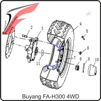 (1) - Linsenkopfschraube für Bremsscheibe - Buyang FA-H300 EVO