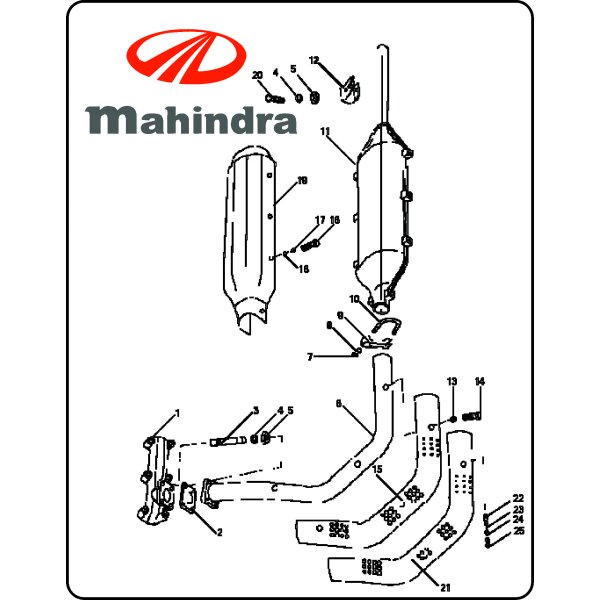 3. Stehbolzen Mahindra (Lenar) 254