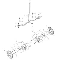 (1) - Bremsleitung ATV vorne - Adly ATV 150 Sport - Bj....