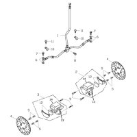 (4) - Bremsscheibe 164mm - Adly ATV 150 Crossover Boost -...