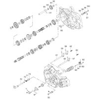 (58) - Schaltgabel, links - Adly Subaru 500cc