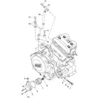 (2) - Abdeckung, Ölfilter - Adly Subaru 500cc