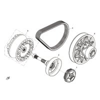 (3) - DRIVE PULLEY - CFMOTO Motor Typ 2V91