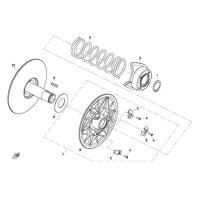 (2) - CAM, DRIVEN PULLEY - CFMOTO Motor Typ 2V91