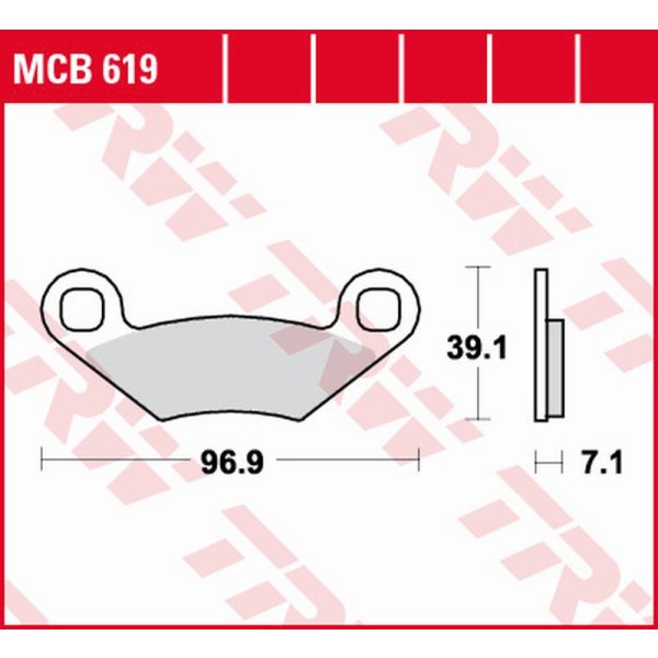 Bremsbelag Standard TRW - MCB619