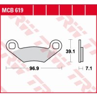 Bremsbelag Standard TRW - MCB619