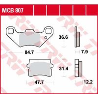 Bremsbelag Standard TRW - MCB807