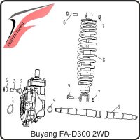 (3) - Abstandshalter - Buyang FA-D300 EVO