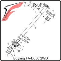 (1) - Bundmutter M8 - Buyang FA-D300 EVO